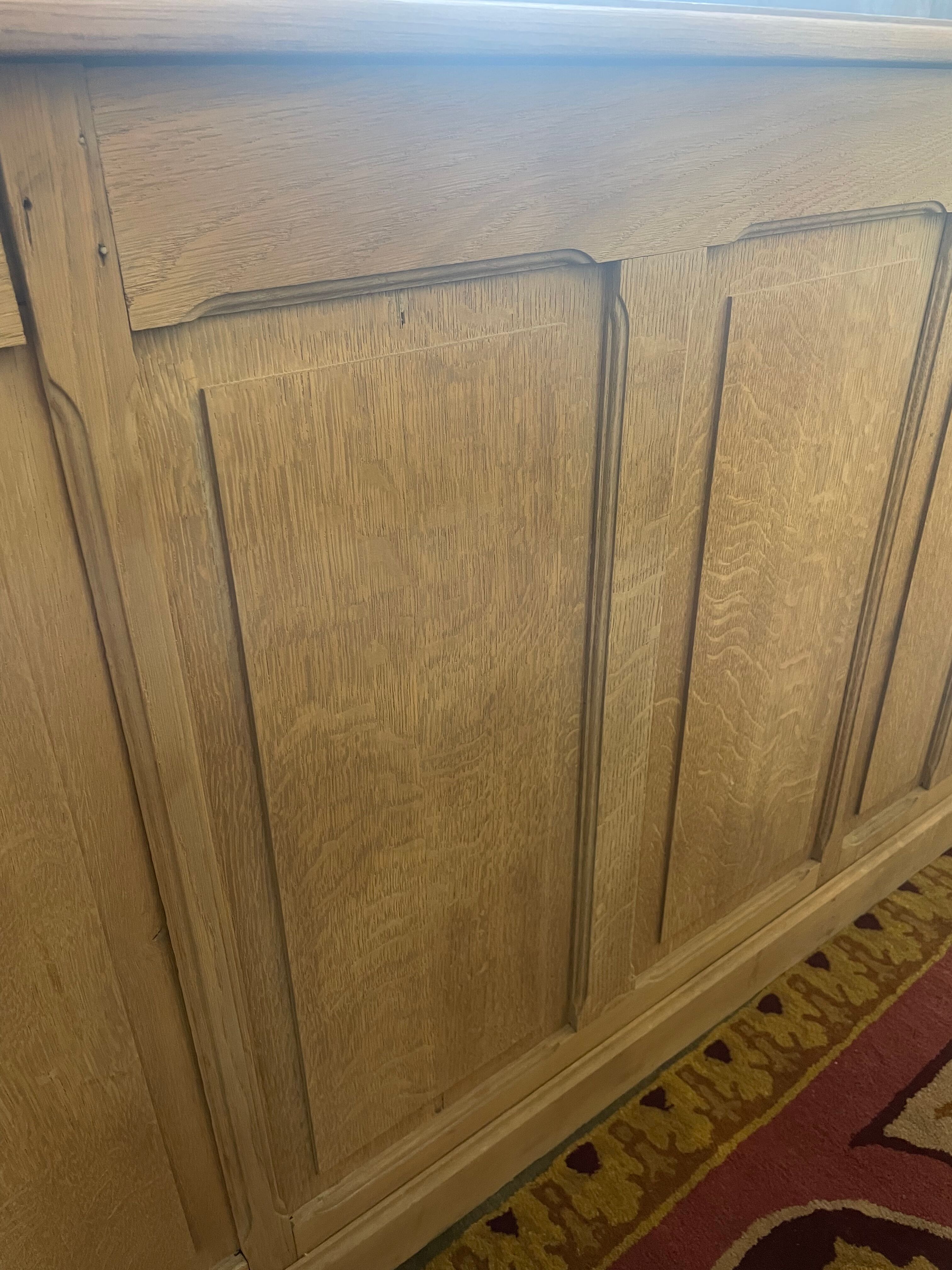 Administrative office in scrubbed solid oak