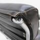 Set of chrome tubular leather design lounge chair and footstool - 1950s