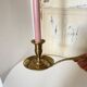 Very pretty Old Brass Candlestick - "Cell Rat" Type - Country Decoration
