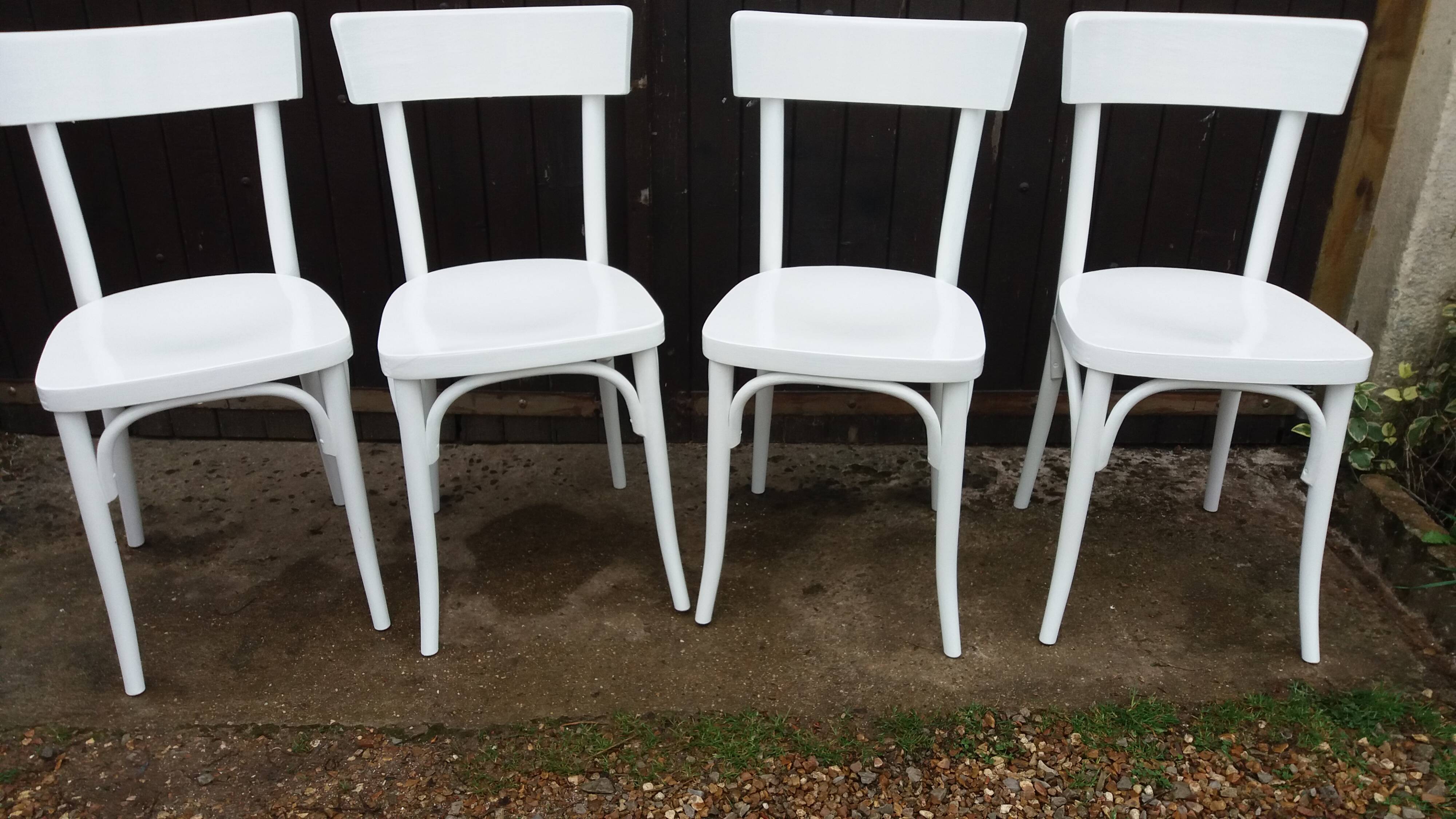 Set of 4 vintage bistro chairs