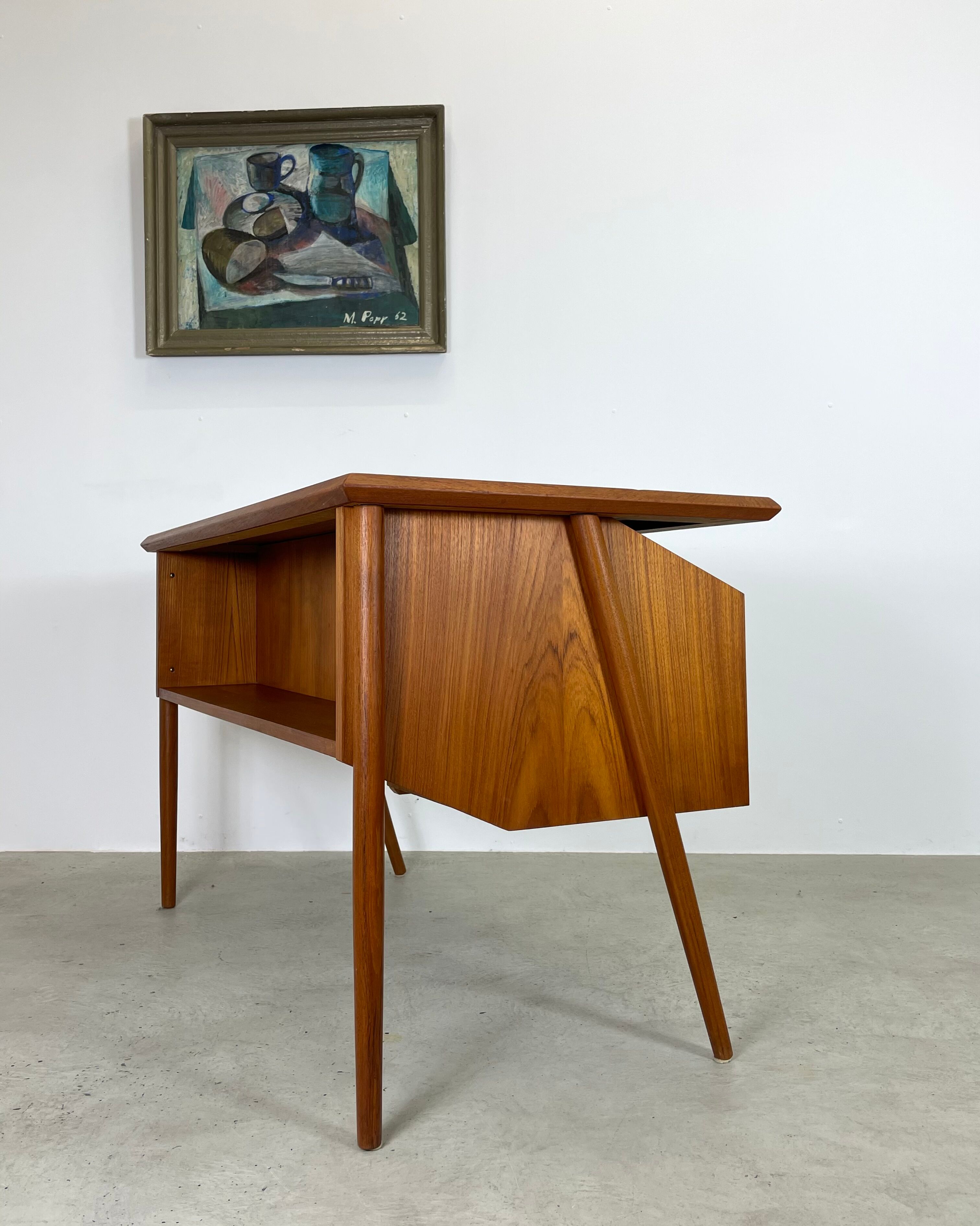 MidCentury Teak Desk by Tibergard, Denmark 1960