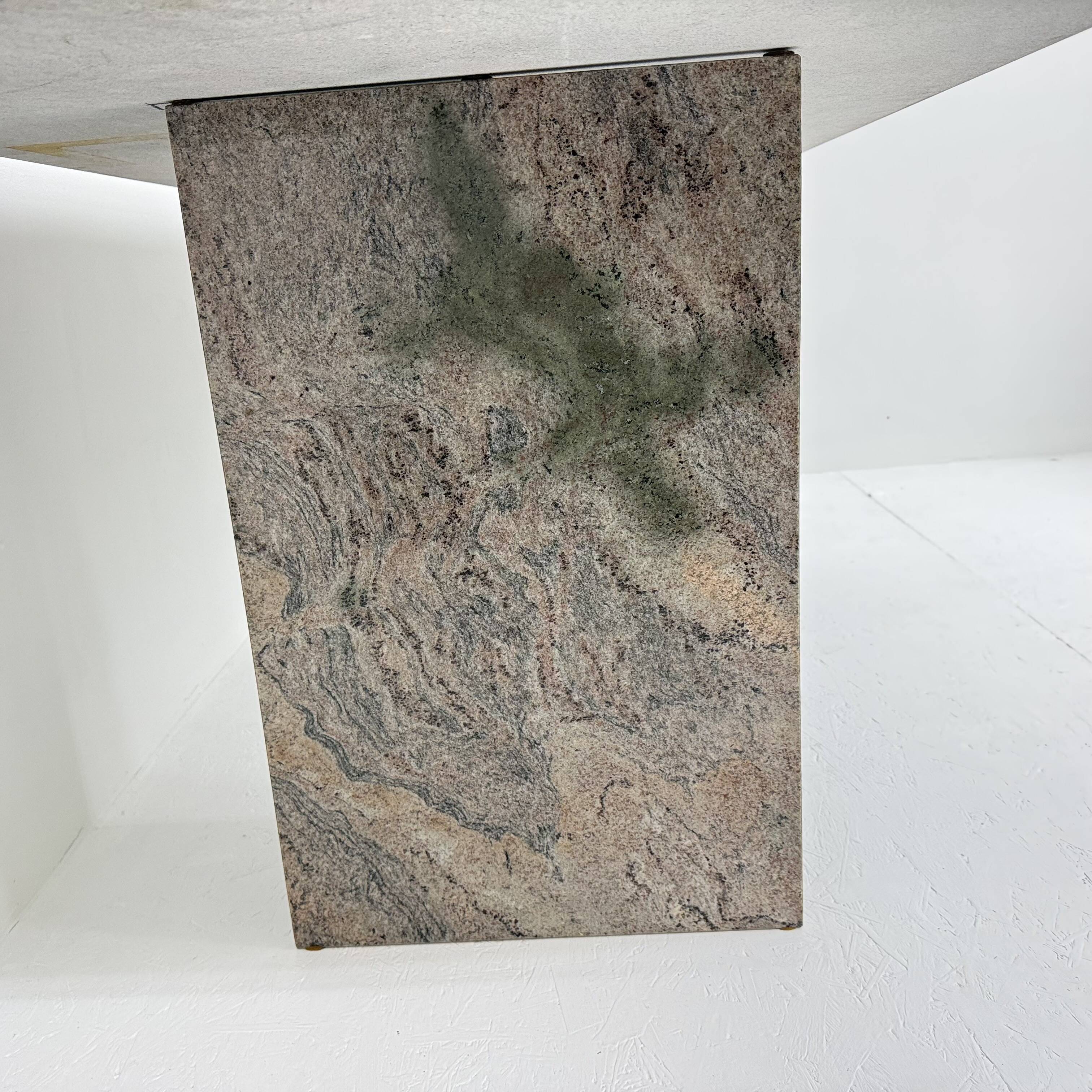 Mid-century modern granite dining table , 1970s