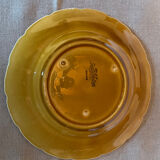 Lot of 7 old dessert plates in Sarreguemines barbotine