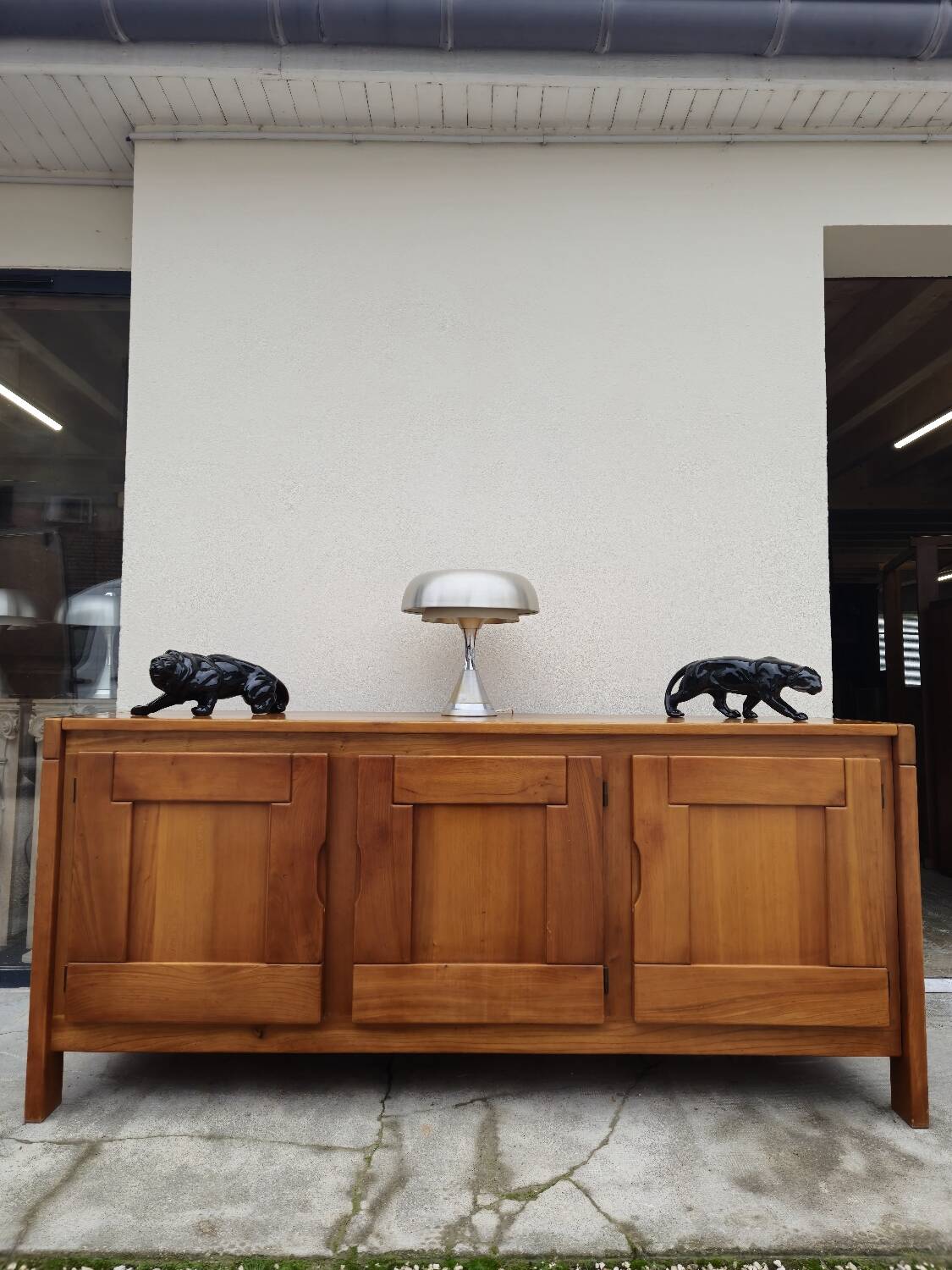 Enfilade Maison Regain in Oak with 3 vintage doors