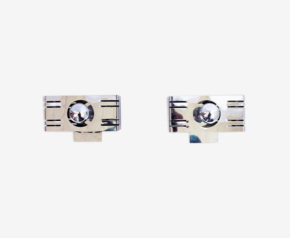 Paire d'appliques Space Age
