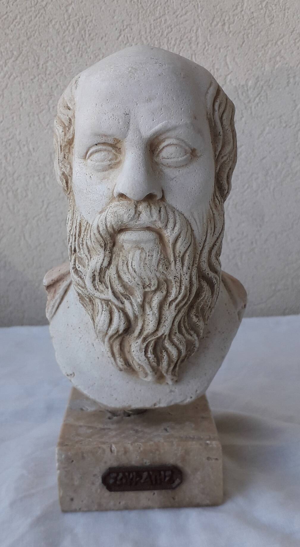Greek bust of Socrates