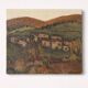 Huile sur toile – Paysage village – Boulinguez, 1972