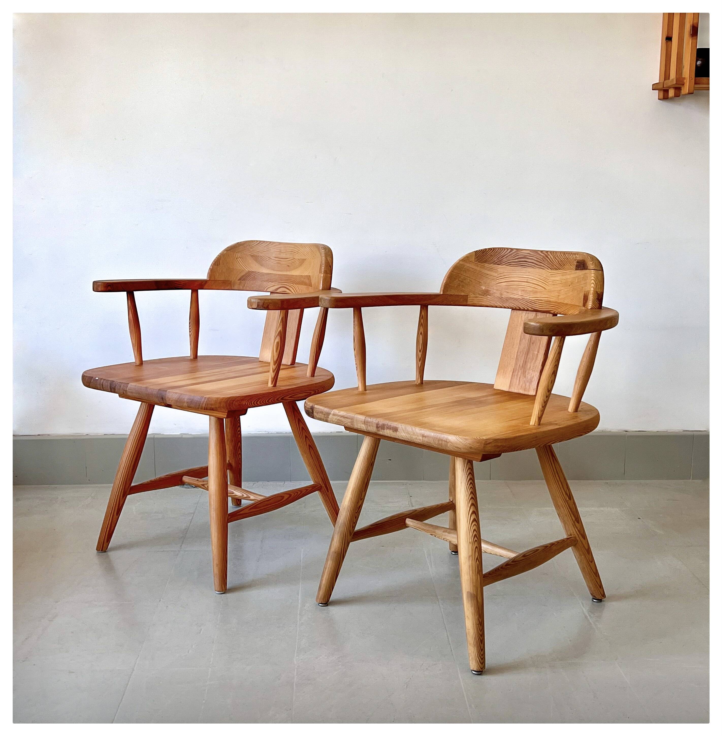 Scandinavian pine chair, By Asko, Finland, 1970s