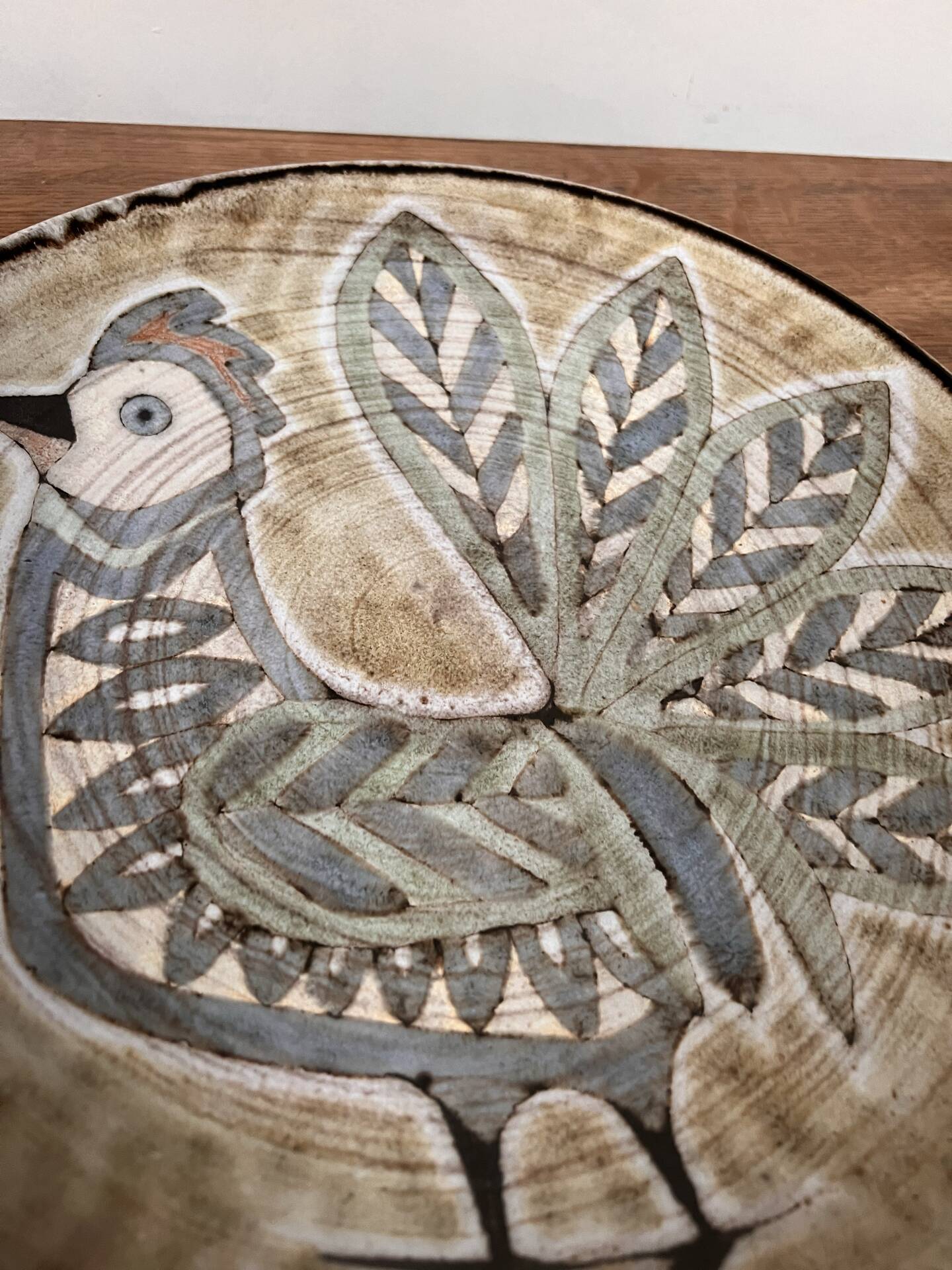 Ceramic plate the old mill Vallauris Perot