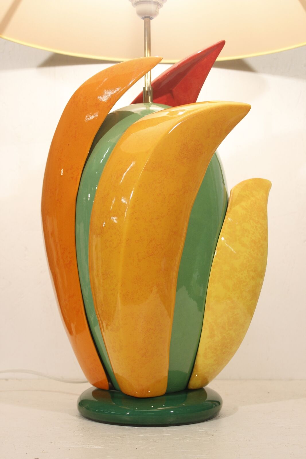 Ceramic lamp by François Chatain, France, 1990s