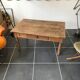 Table basse de ferme rustique pieds tournés avec 1 tiroir 1930