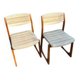 Vintage sled chairs