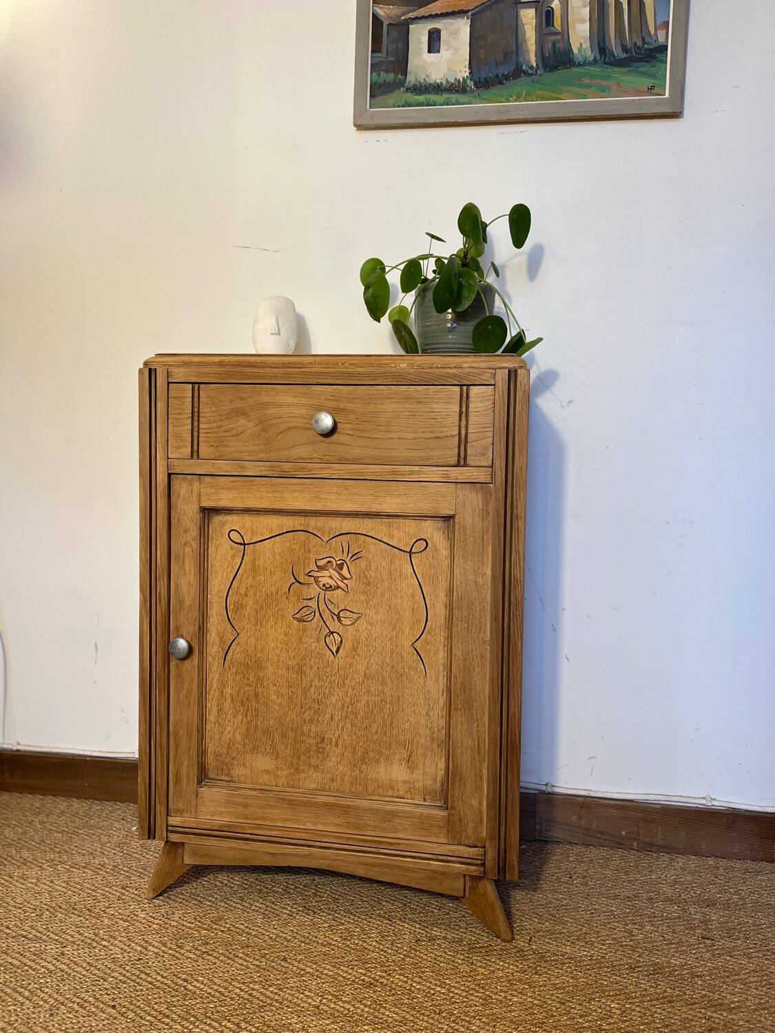 Confiturier vintage solid wood storage unit