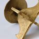 Brutalist vintage brass candlestick