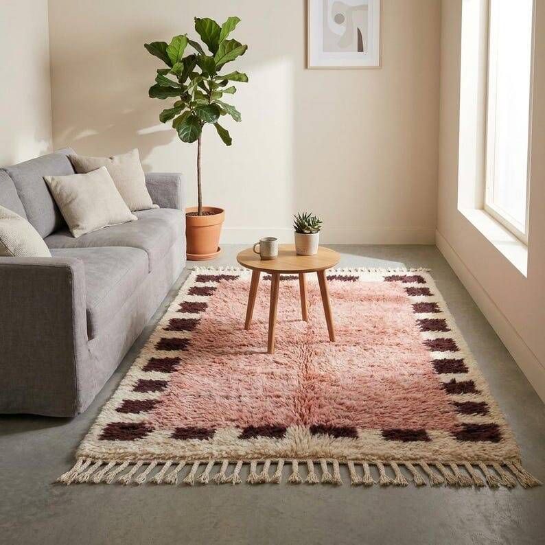 Handmade traditional natural wool rug 150/250 cm