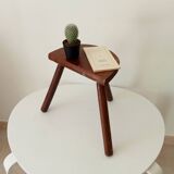 Vintage wooden tripod stool