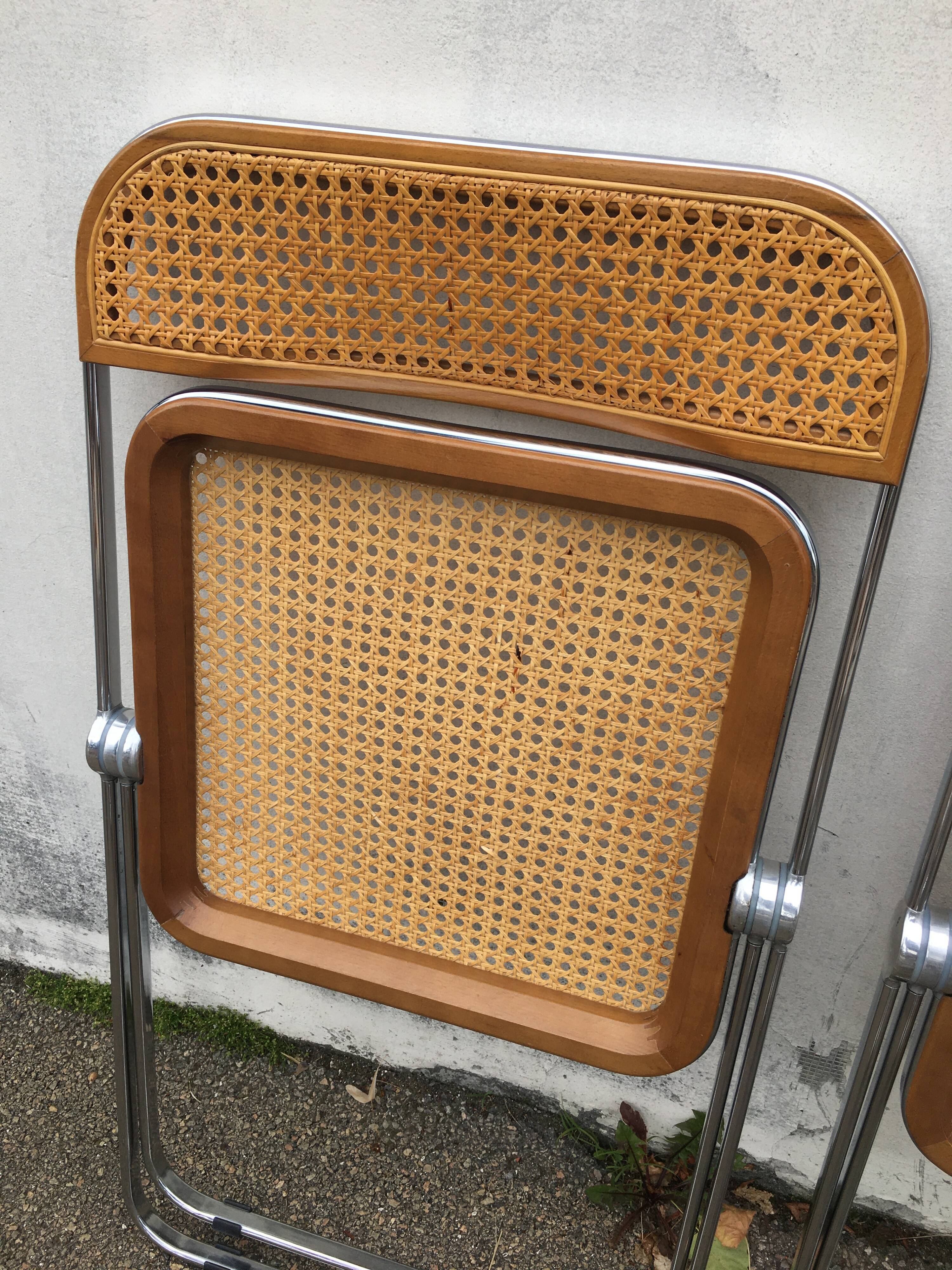 6 plia chairs by Giancarlo Piretti, Castelli circa 1967