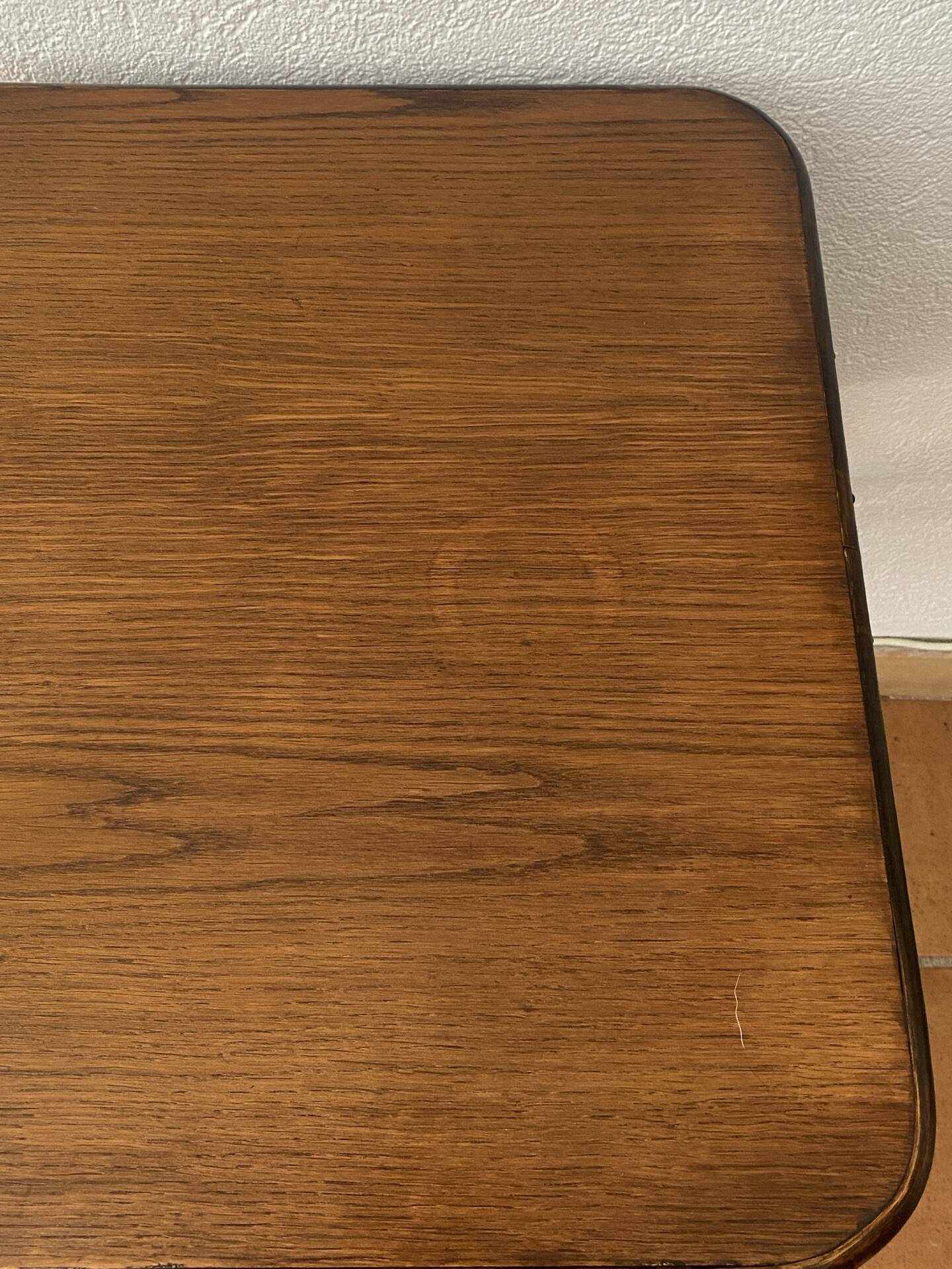 Rattan desk with three drawers