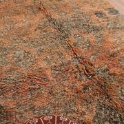 Peach Vintage Moroccan Rug 182 x 294 cm, Berber Wool Rug Handmade, Boho Rug