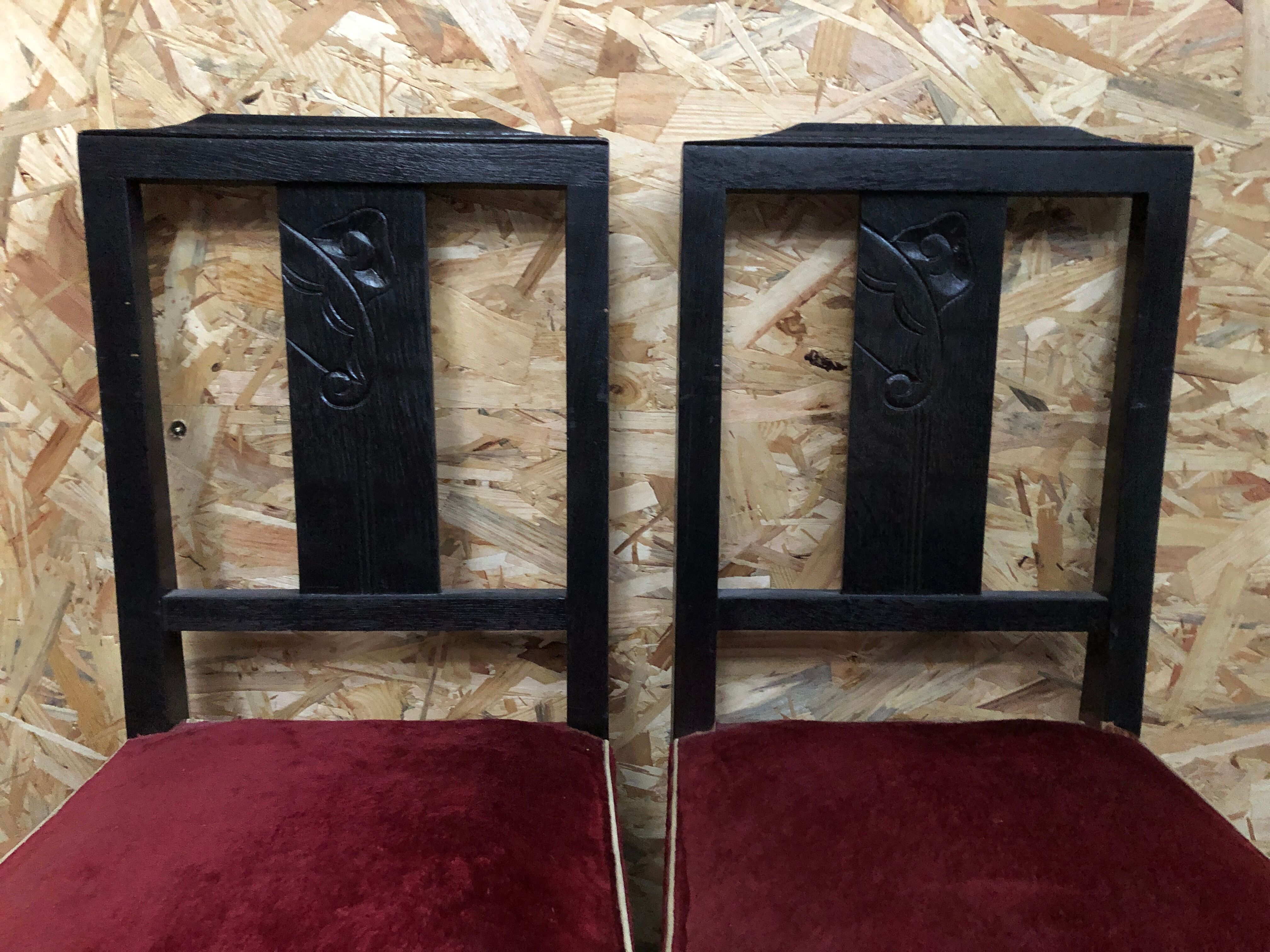 Pair old chair art deco