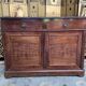 Louis Philippeen low sideboard mahogany and black marble 1900