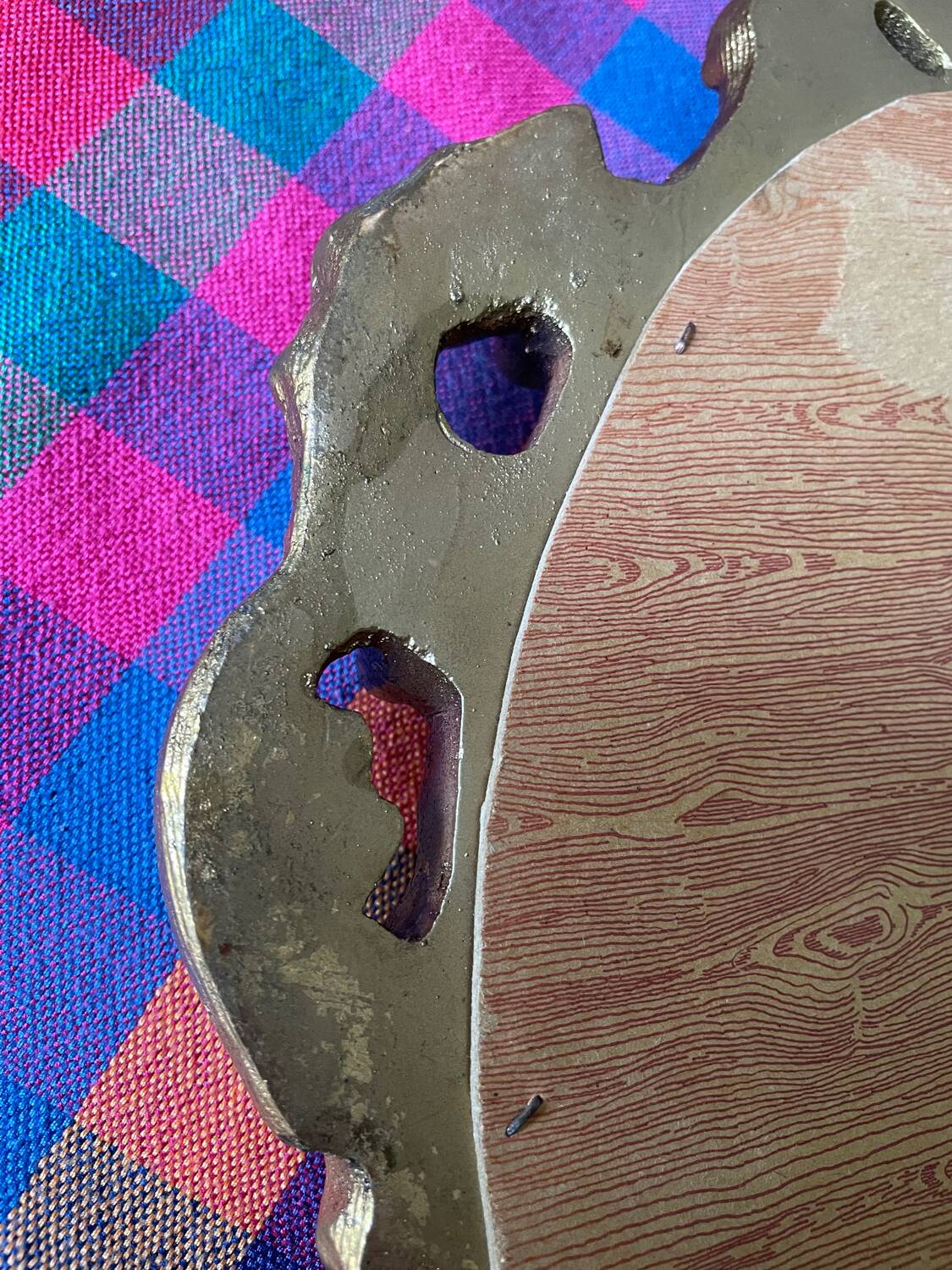 Golden rockery mirror