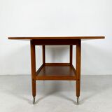 Danish midcentury teak bar trolley by Grete Jalk