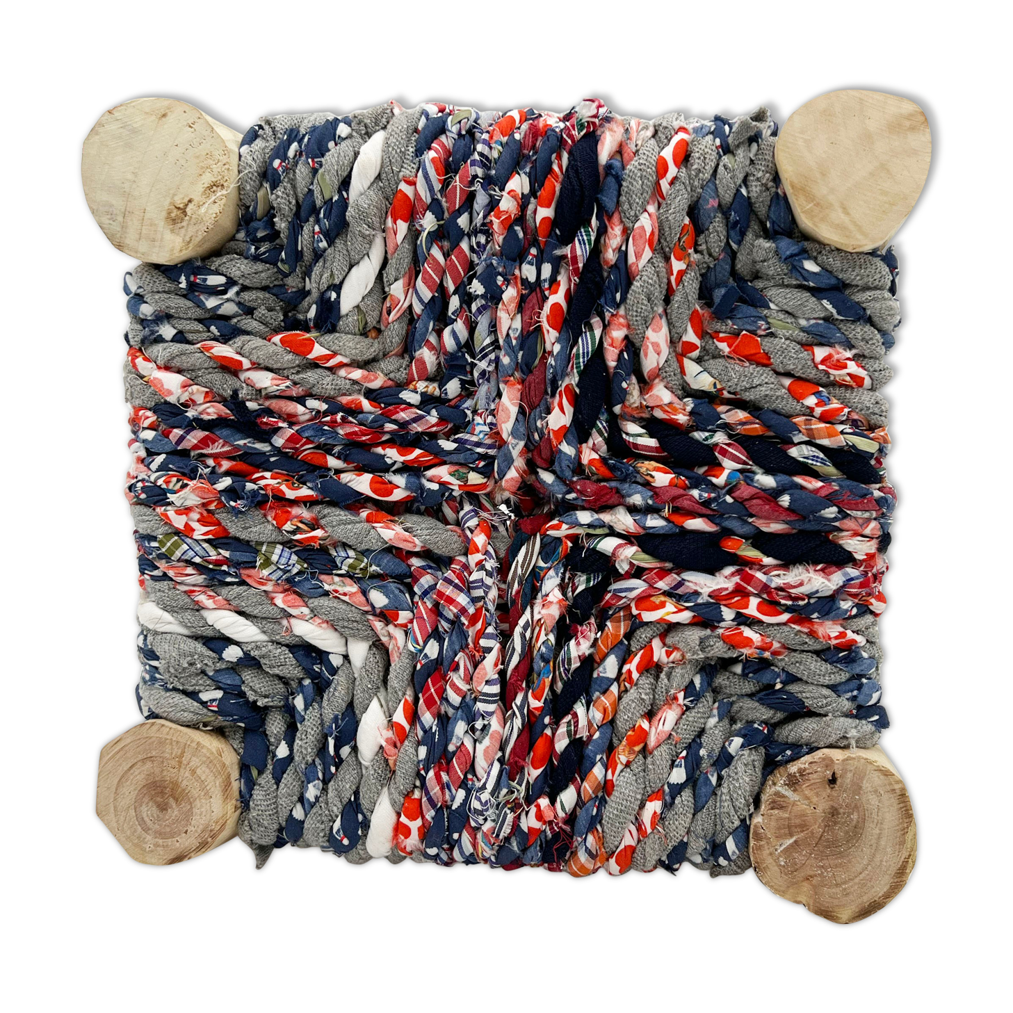 Moroccan mini stool Boucherouite