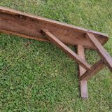 Wooden farmhouse bench