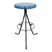 Grey Industrial Workshop Stool, 1960s