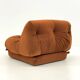 Orange Nuvolone armchair by Rino Maturi for Mimo Padova