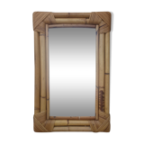 Bamboo and rattan mirror  56 × 36 cm