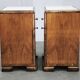 Pair of Art Deco Walnut Nightstands, Czechoslovakia, 1930s