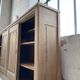 Large row of solid oak loom sliding doors
