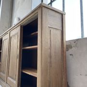 Large row of solid oak loom sliding doors