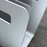 Minimalist aluminium magazine rack by Norman Foster for Helit, Germany, 1990s.