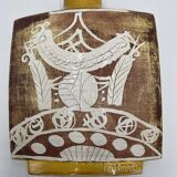 Gilbert Portanier vase decorated with stylized bird