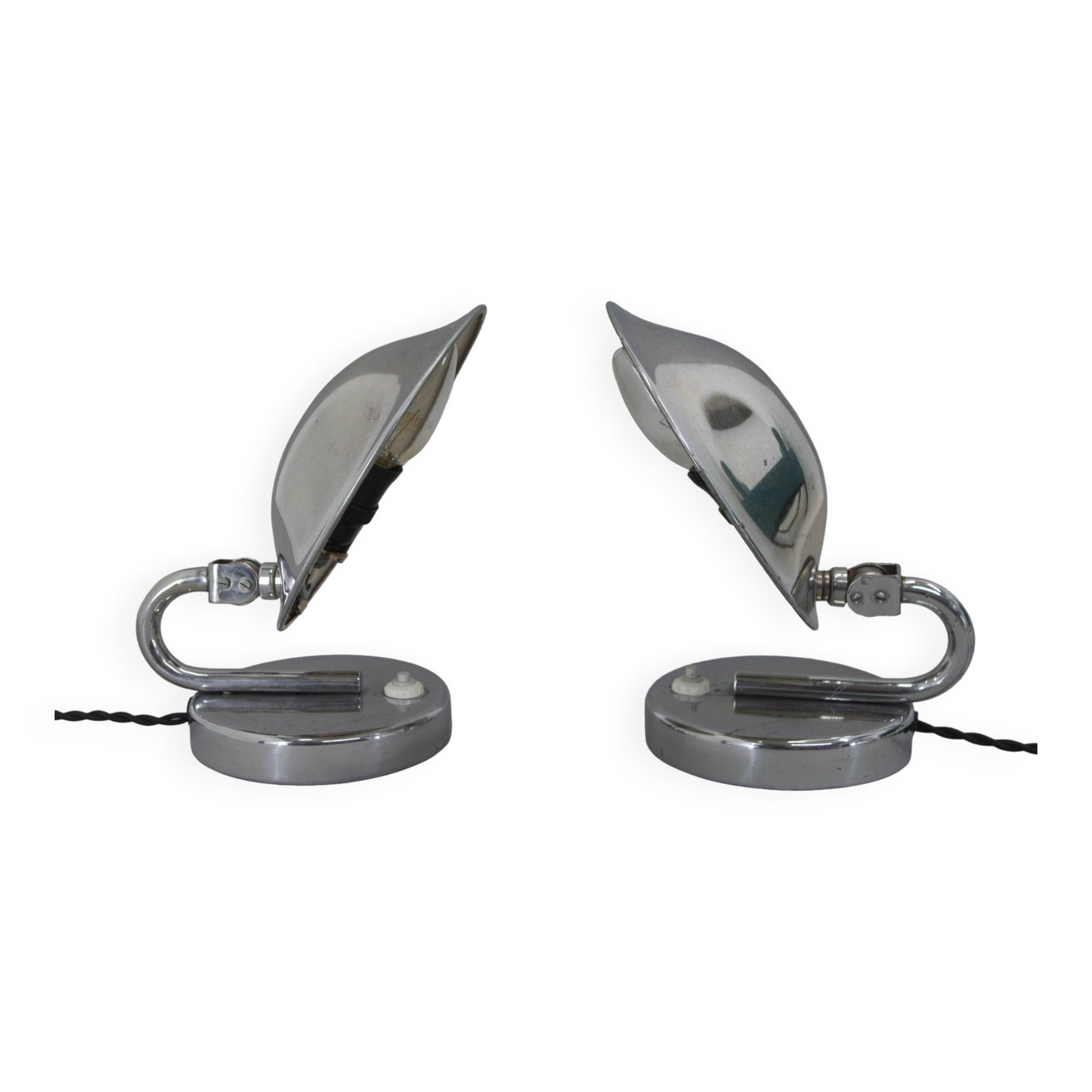 Set of Two Table/Bedside Lamps by Napako, 1930s