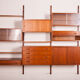 Mid century danish teak modular wall unit, 1960s