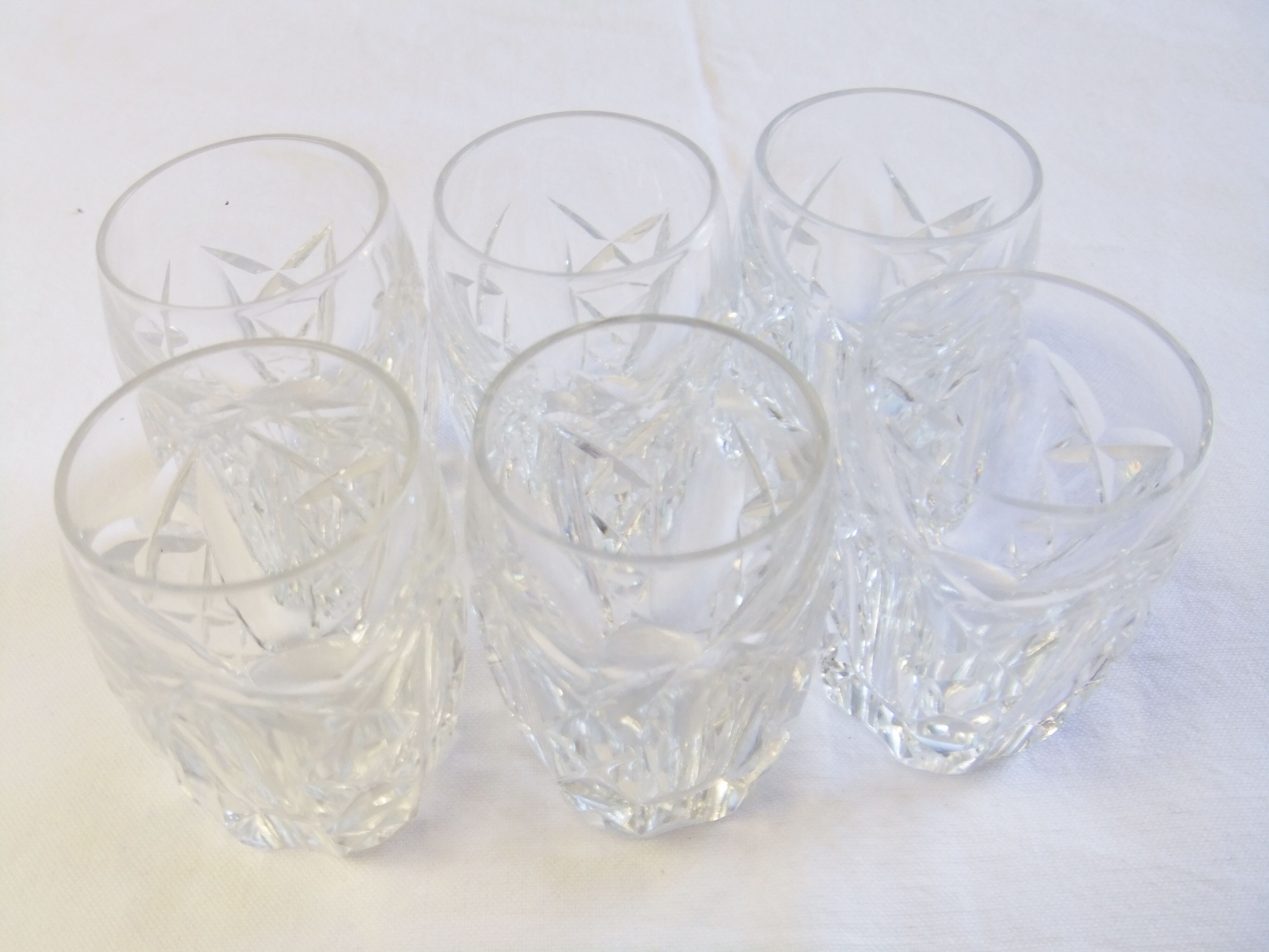 Bohemian crystal liqueur service Baccarat st Louis carafe carafon glass decanter