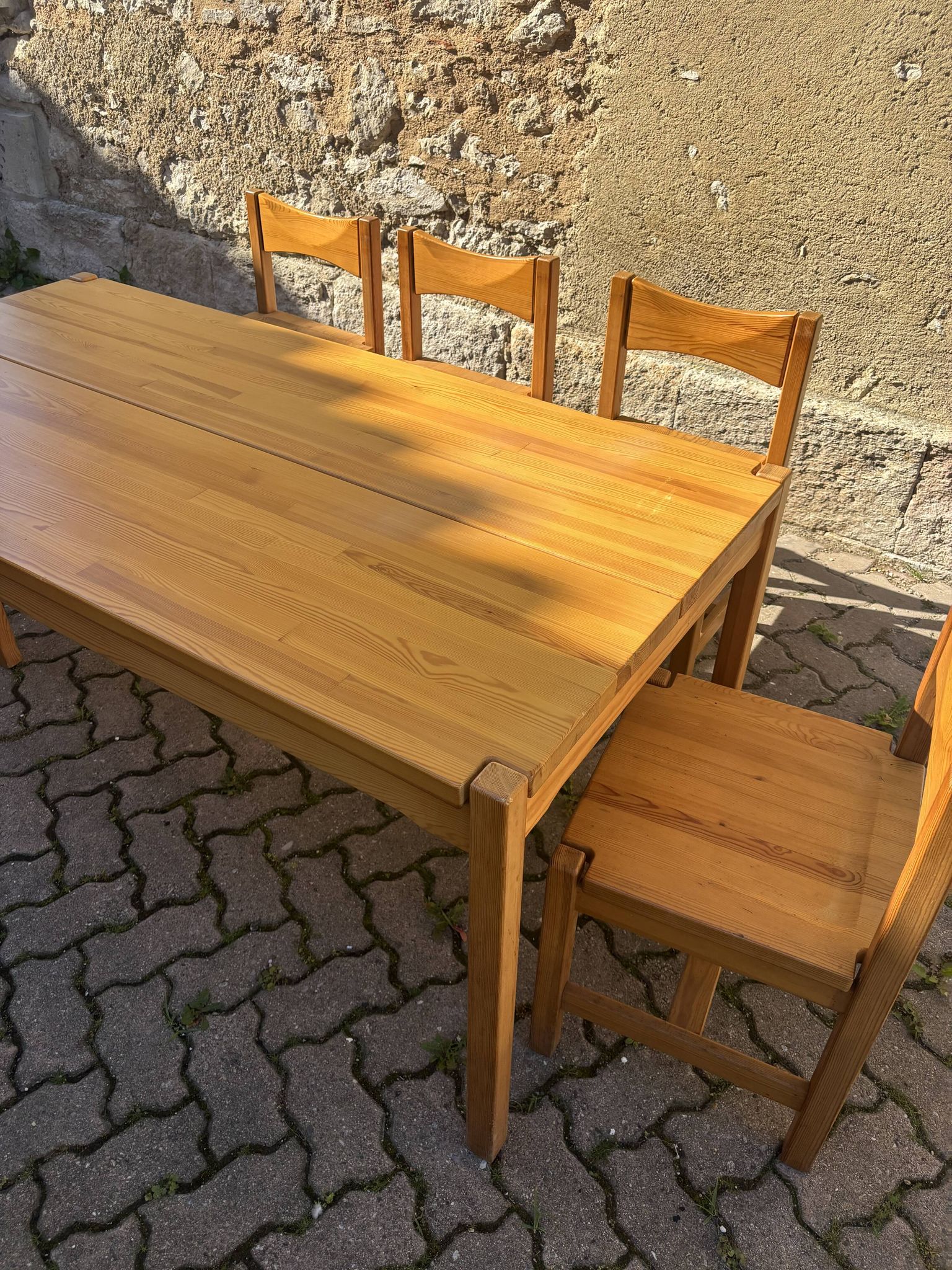 Hongisto table and 5 chairs – Ilmari Tapiovaara, 1970s