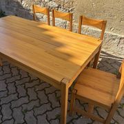Hongisto table and 5 chairs – Ilmari Tapiovaara, 1970s