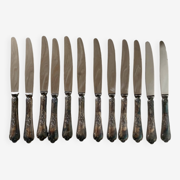Regency knives in silver plated metal, Le Mondial