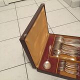 Silver metal cutlery