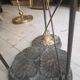 glass and bronze coffee table Jansen
