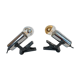 Pair of Targetti clamp spotlights in chrome metal 1970