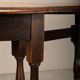 Antique English oval Gateleg Table in solid Oak, Late 19th Century
