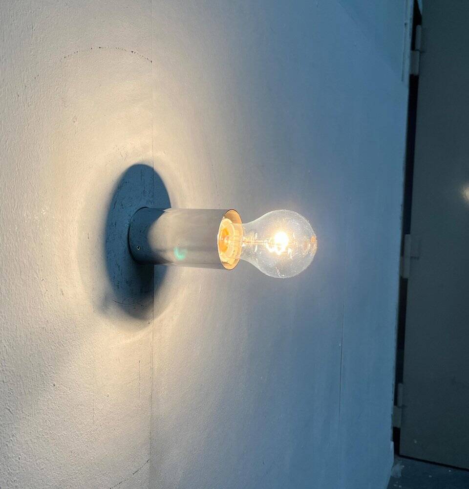 Vintage minimalist wall lamps or ceiling lights from the German space age by Rzb, set of 4.