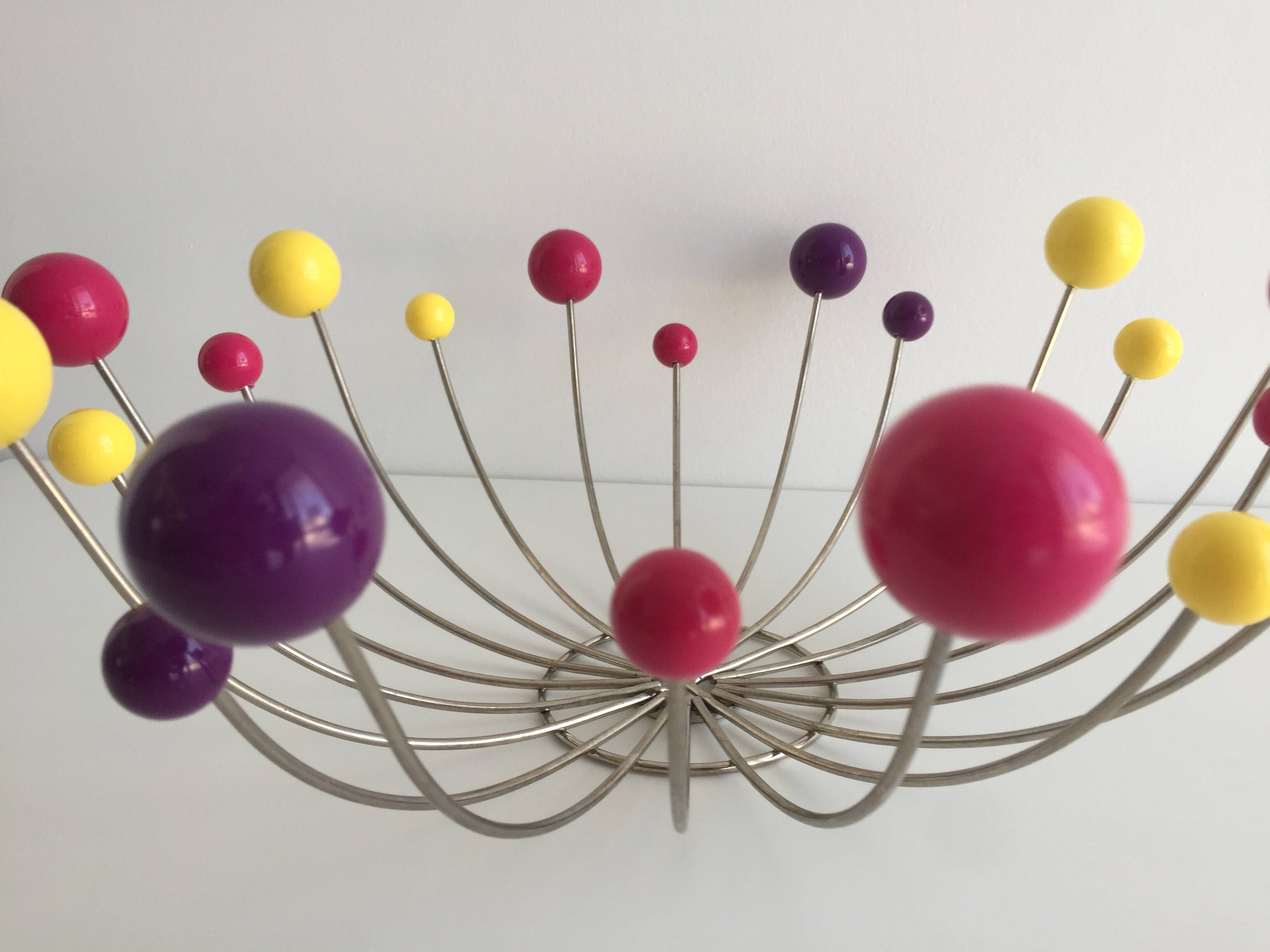 Basket Bowl Fruit Basket Atomic "Sputnik" Vintage Space Age Design Art...