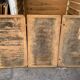 Old furniture by trade bakery bread trolley cabinet iron and wood